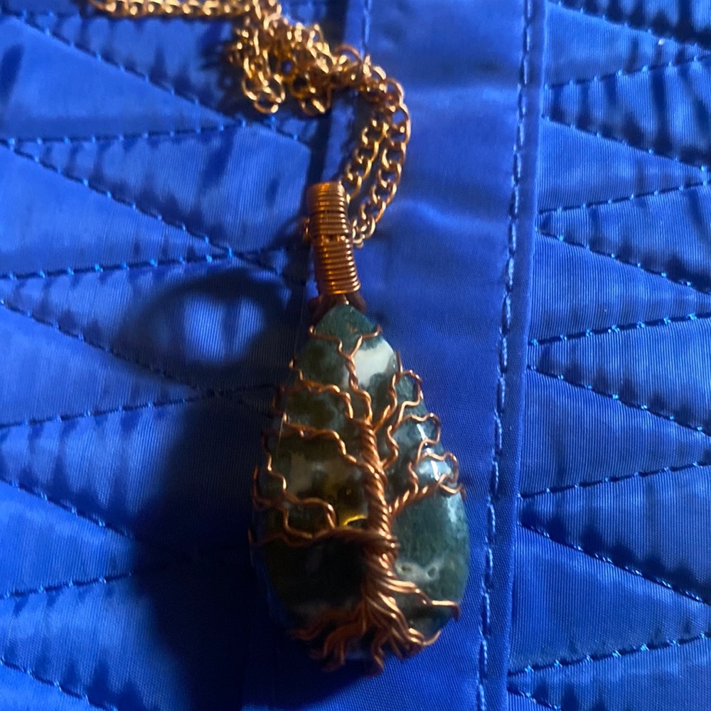Teardrop turquoise necklace, a family heirloom